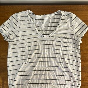 Caslon Striped Scoop Neck Tee